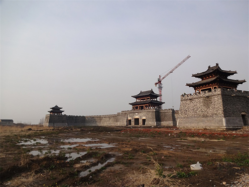 江蘇鹽城大縱湖東晉古城門